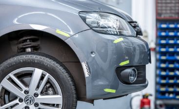 Kennzeichnung des Unfallschadens